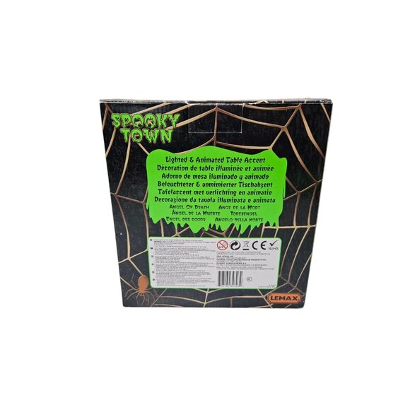 Lemax Spooky Town Angel Of Death Animated Graveyard WORKS 2013 Retired # 34603 - Picture 14 of 16